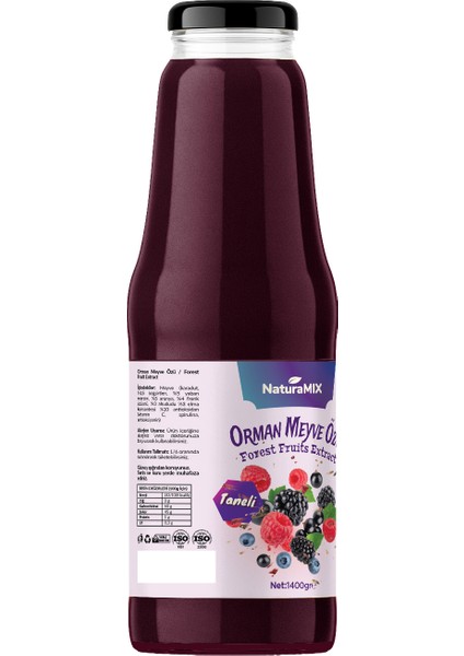 Taneli Orman Meyve Özü 1400 gr Ahududu Böğürtlen modelleri