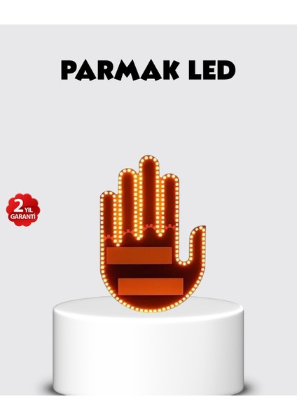 bulurum el hareketiyle kontrol edilen 176 led amber güvenlik lambası