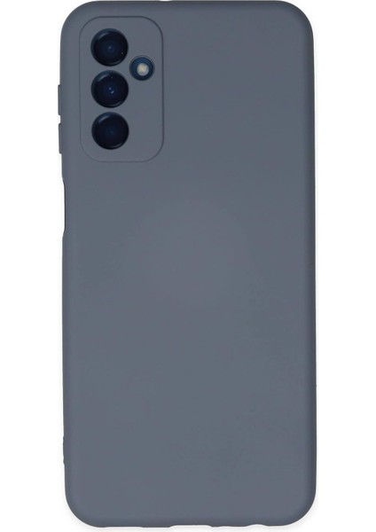 Iletişim M52 5g ile Uyumlu Kapak Içi Kadife Kamera Korumalı Lansman Silikon Kılıf - Petrol Mavisi