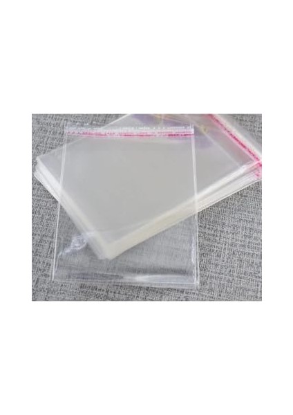Şeffaf Bantlı Jelatin - Yapışkanlı Poşet - 1000 Adet Opp 10 cm x 15 Cm.