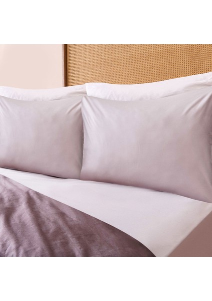 Soft Çift Renkli Çift Kişilik Nevresim Takımı - Bej / Taş modelleri