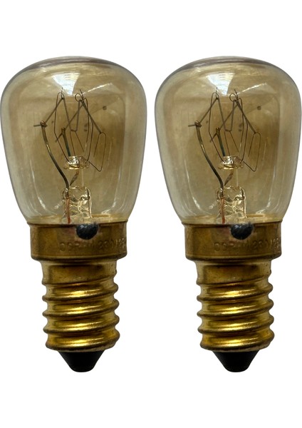 (2 adet) Ledvance 25W Sarı Işık E14 Duylu (Ince Duy) Fırın Ampulü