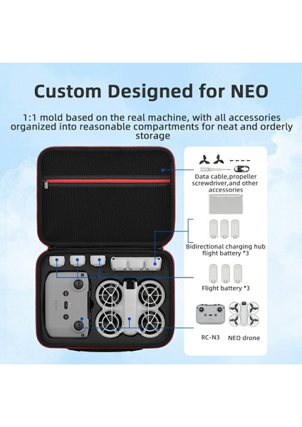 Djı Neo Drone Taşıma Çantası Naylon+Eva Darbeye Dalı Saklama Çantası Omuz Askılı - Siyah (Yurt Dışından) fiyatları