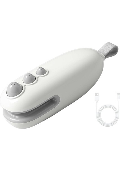 Mini Vakumlu Paketleme Makinesi USB Şarj Edilebilir Elde Taşınabilir Kolay Kapatılabilir Poşet Paketleme Makinesi Gıda Saklama Için - Beyaz (Yurt Dışından)