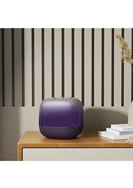 Aequr V2 Bluetooth Hoparlör Şık Mor Tasarım ile Mükemmel Ses Kalitesi