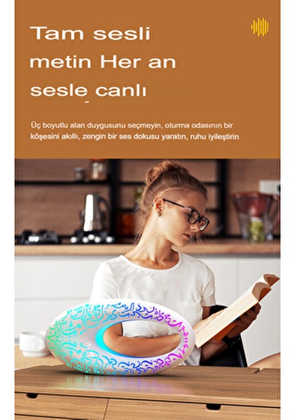 Dubai Müze Rgb Bluetooth Hoparlör 1500mah Pil ile Taşınabilir Beyaz Gece Lambası