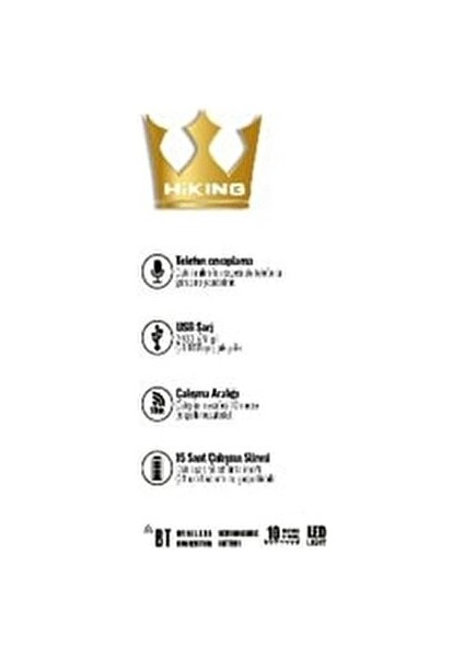 HS11 Bluetooth Hoparlör Akıllı LED Işıklı 10W 2400 mAh Güçlü Ses 15 Saat Süre modelleri