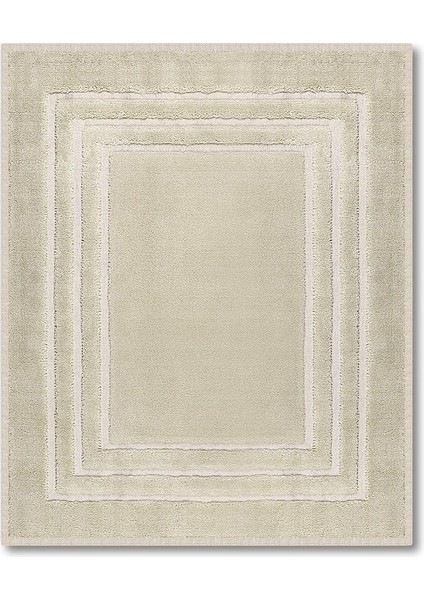 Lxc Çerçeveli Doğal Pamuklu 2'li Banyo Paspas & Halı Seti 60X100+50X60 Bej modelleri