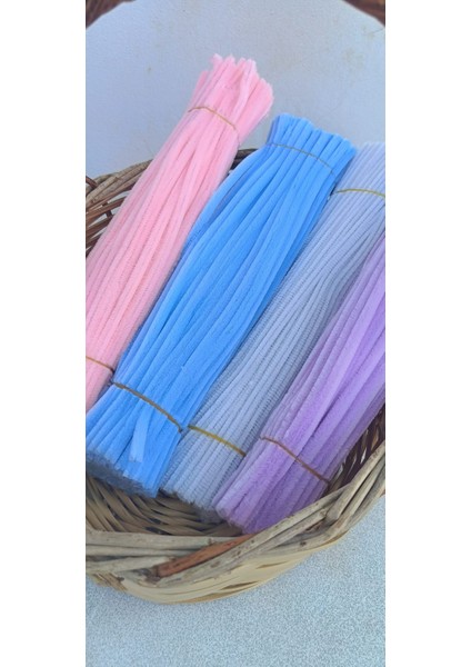 Romantik Pastel Şönil Seti – 30’lu Dıy Deney Malzemesi (Beyaz, Açık Mavi, Karanfil Pembesi) fırsatları