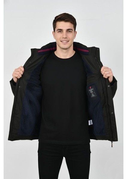 Erkek Kapüşonlu Iç Kürklü Spor Mont 99526 BGL-ST04171 fırsatları