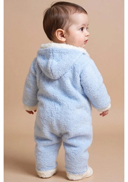 Kışlık Peluş Kapüşonlu Bebek Tulumu fiyatları