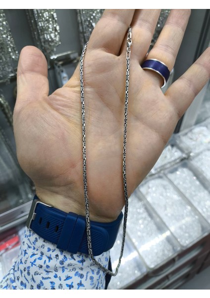 925 Ayar Gümüş Kral Zincir Erkek Kolye fırsatları