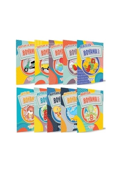 Boyama Kitapları (10 Kitap Takım)