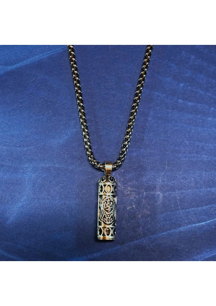 Dualı Cevşen El Işçiliği 925 Ayar Gümüş Erkek Kolye