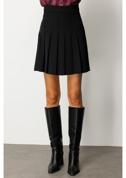 Kadın Piliseli Tenis Etek 2005 Siyah modelleri