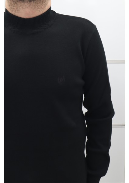 Fistan Store Erkek Düz Spor Kesim Rahat Kalıp Yarım Balıkçı Yaka Kışlık Yünlü Kazak fiyatları