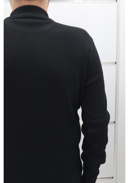 Fistan Store Erkek Düz Spor Kesim Rahat Kalıp Yarım Balıkçı Yaka Kışlık Yünlü Kazak fırsatları