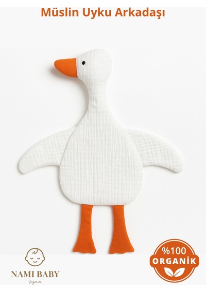 Müslin Uyku Arkadaşı – Hipoalerjenik Bebek Uyku Arkadaşı Ördek Uyku Arkadaşı