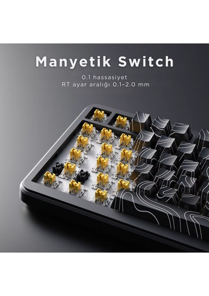 AK820 Max He Kablolu Mekanik Oyun Klavyesi, Rapid Trigger, Rgb Aydınlatma, Hall Effect indirimleri