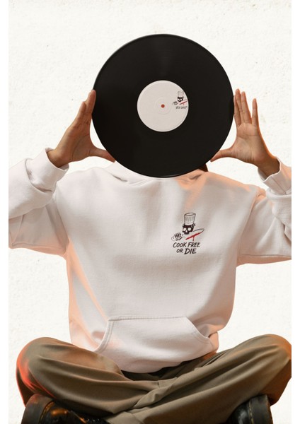 Unisex Erkek/kadın Yes Chef Baskılı Pamuklu Oversize Kapüşonlu Sweatshirt modelleri