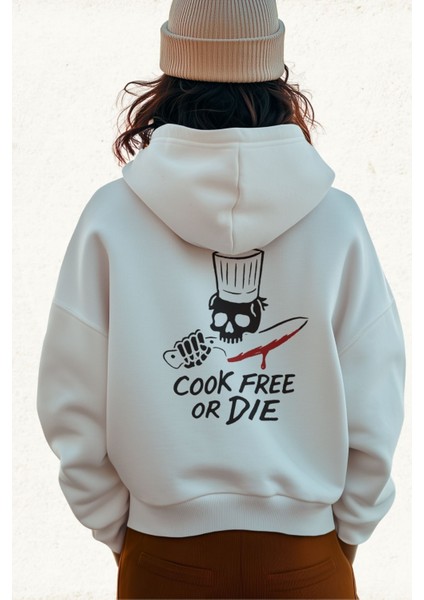 Unisex Erkek/kadın Yes Chef Baskılı Pamuklu Oversize Kapüşonlu Sweatshirt fırsatları