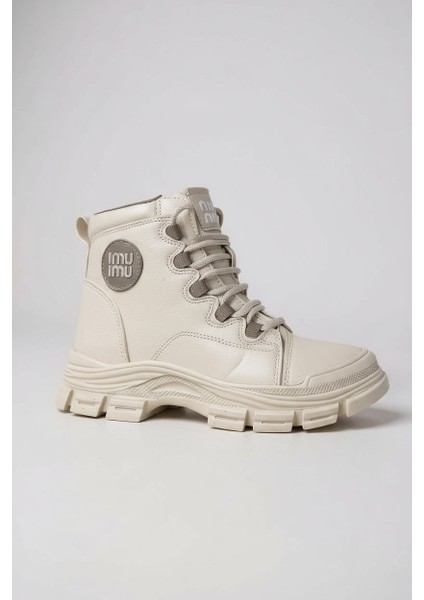 Conpax 5967 Bej Kadın Fermuarlı & Bağcıklı Bot indirimleri