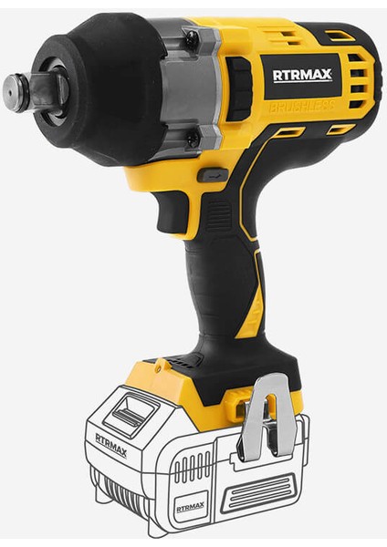 Akülü Somun Sıkma 18V 800NM 2x5 Ah Akü(Kömürsüz) X-Lıon