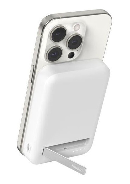 BPD007BTWT Boostcharge Qi2 15W 8k Magsafe Uyumlu Kablosuz Powerbank – Beyaz