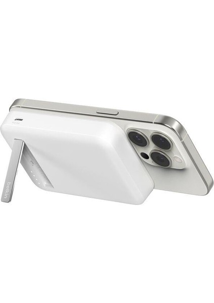 BPD007BTWT Boostcharge Qi2 15W 8k Magsafe Uyumlu Kablosuz Powerbank – Beyaz fiyatları