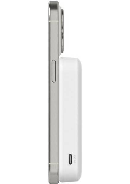 BPD007BTWT Boostcharge Qi2 15W 8k Magsafe Uyumlu Kablosuz Powerbank – Beyaz modelleri
