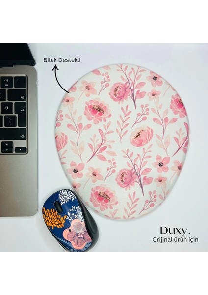 Çiçek Desenli Bilek Destekli Mouse Pad, Kaymaz Taban, Ev Ofis ve Oyun Için Rahat ve Yumuşak Mousepad fiyatları