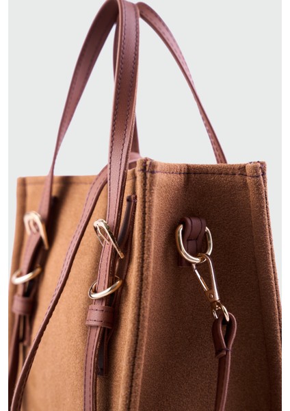 Olyra Çapraz Çanta Taba Süet Kemer Detaylı fırsatları