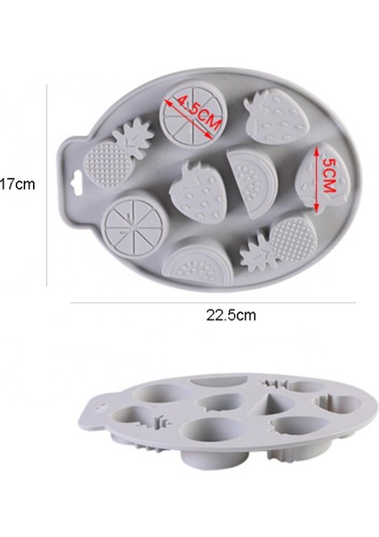 Silikon Meyve Figürleri Şeker Hamuru ve Jelibon Kalıbı 9 Lu fiyatları