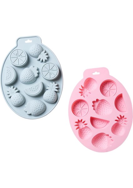 Silikon Meyve Figürleri Şeker Hamuru ve Jelibon Kalıbı 9 Lu
