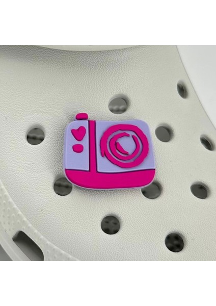 Terlik Süsü ve Aksesuarı , Çanta Süsü – Jibbitz 3D Büyük Boy Stich Fotoğraf Makinası Figür Aksesuar