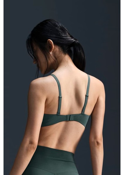 Alate Minimalist Women's Light-Support Padded Convertible Sports Bra Kadın Lazer Kesim Bra Yeşil fiyatları