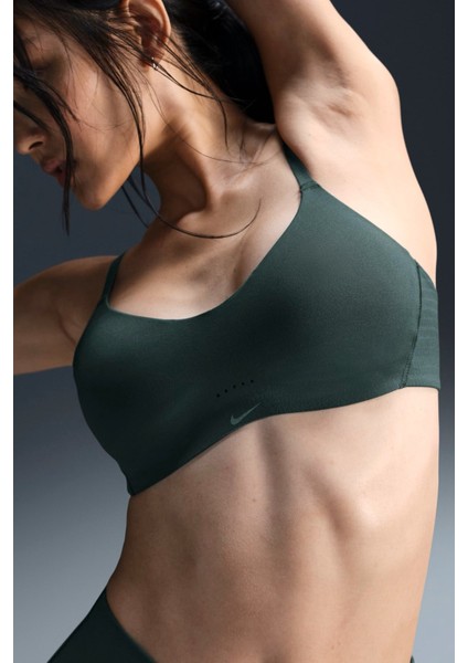 Alate Minimalist Women's Light-Support Padded Convertible Sports Bra Kadın Lazer Kesim Bra Yeşil modelleri