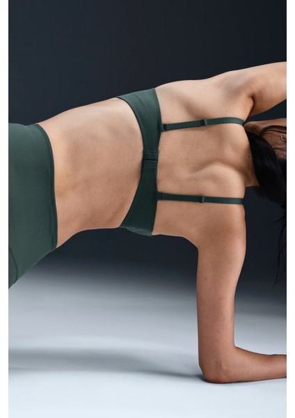 Alate Minimalist Women's Light-Support Padded Convertible Sports Bra Kadın Lazer Kesim Bra Yeşil fırsatları
