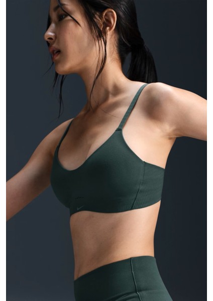 Alate Minimalist Women's Light-Support Padded Convertible Sports Bra Kadın Lazer Kesim Bra Yeşil indirimleri