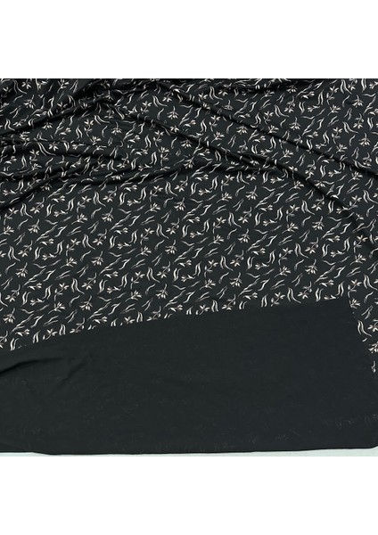 Simli Çiçek Desenli Likralı Viskon Penye Kumaş - 180 cm En modelleri