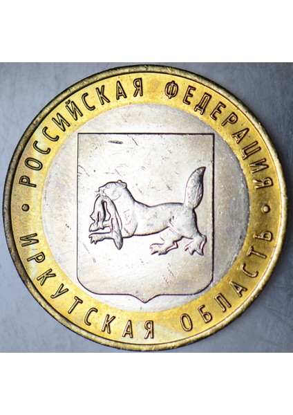 Rusya 10 Ruble 2016 Sirkülasyon Hatıra-Irkutsk Bölgesi. Çil(-) fiyatları