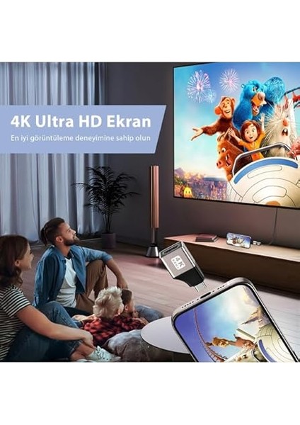 4k@60hz Type-C To HDMI Çevirici Dönüştürücü Adaptör Görüntü Aktarımı Mini Otg Tcdh0 fiyatları
