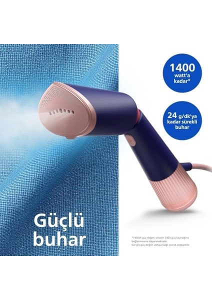 5000 Serisi El Tipi Buharlı Düzleştirici, Taşınabilir Dikey Ütü, Tak ve Çalıştır, STH5030/20 modelleri