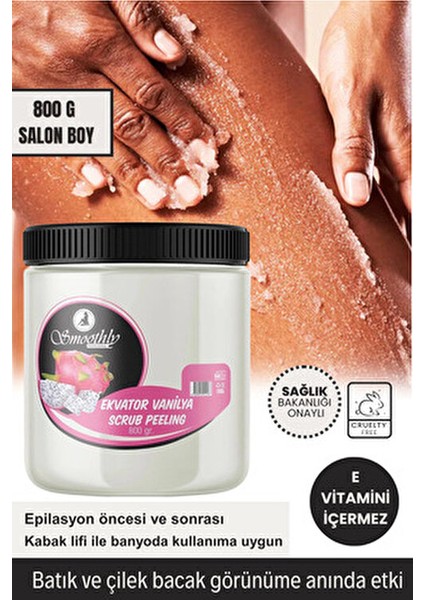 Ekvator Vanilya Aromalı El Ayak ve Vücut Bakım Peelingi 800 gr Canlandırıcı Etki modelleri