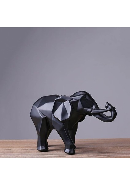 Art & Decoration Tek Büyük Kübik Fil Ev Ofis Dekoru Modern Biblo Hediye
