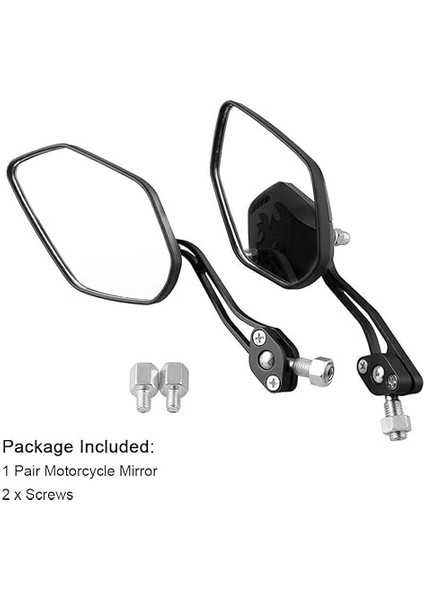 Derece Geniş Açılı Dönebilen Motosiklet Ikili Dikiz Aynası indirimleri