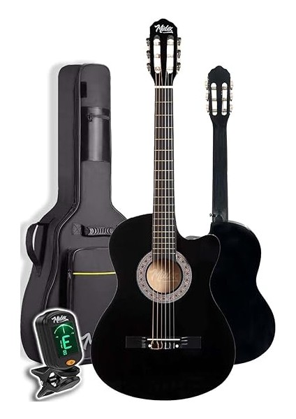 CG-395BK Siyah Klasik Gitar 4/4 Sap Ayarlı Kesik Kasa Full Set (Çanta Askı Tuner Metod Pena) modelleri