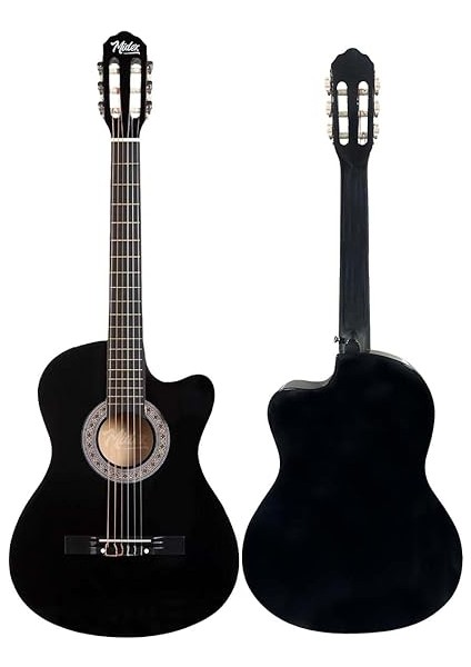 CG-395BK Siyah Klasik Gitar 4/4 Sap Ayarlı Kesik Kasa Full Set (Çanta Askı Tuner Metod Pena) fırsatları