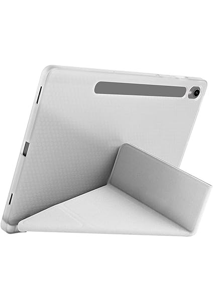Samsung Galaxy Tab S10 Fe ile Uyumlu Kılıf Kalem Bölmeli Tri Folding Katlanabilir Standlı Pu Deri Yumuşak Silikon, Tablet Kapak [akıllı Kapak, Uyku Modlu] - Gri fiyatları