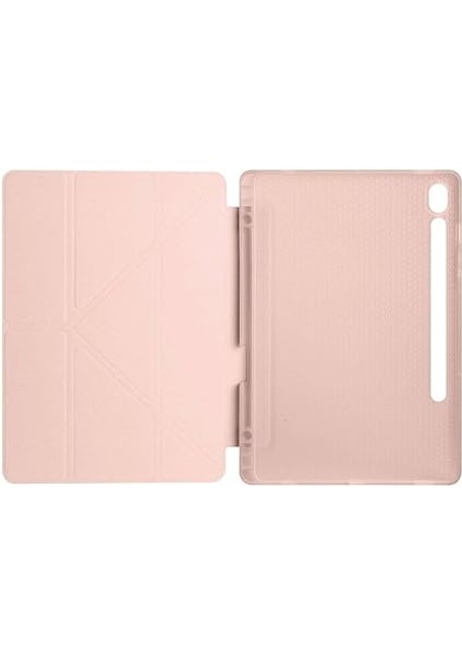 Samsung Galaxy Tab S10 Fe ile Uyumlu Kılıf Kalem Bölmeli Tri Folding Katlanabilir Standlı Pu Deri Yumuşak Silikon, Tablet Kapak [akıllı Kapak, Uyku Modlu] - Gri fırsatları